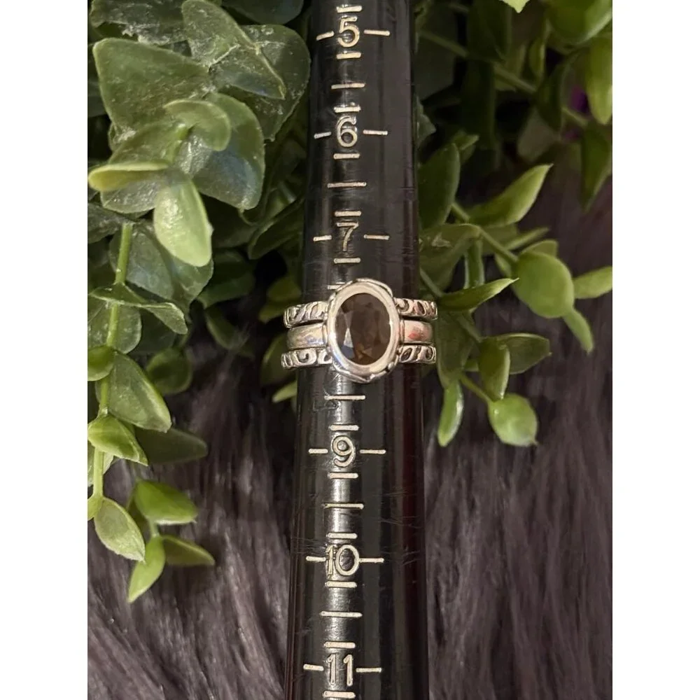 Silpada Smoky Topaz Ring Set‎